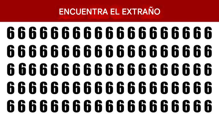 Veamos qué tan buenos son tus ojos: ¡encuentra la letra y el número extraños!